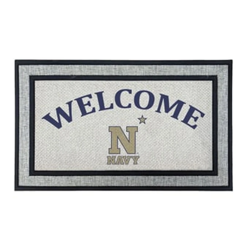 Jardine Navy Midshipmen 18" x 30" Welcome Doormat