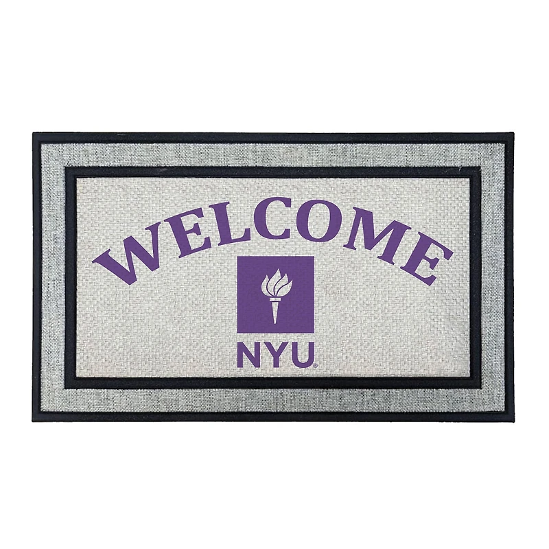 Jardine NYU Violets 18" x 30" Welcome Doormat