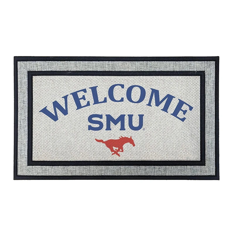 Jardine SMU Mustangs 18" x 30" Welcome Doormat
