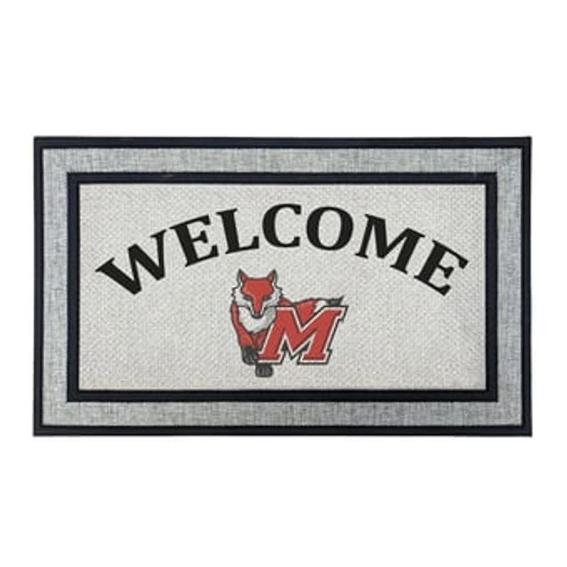 Jardine Marist Red Foxes 18" x 30" Welcome Doormat
