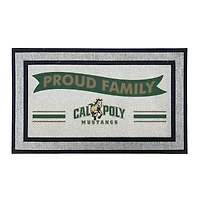 Jardine Cal Poly Mustangs 18" x 30" Proud Family Doormat