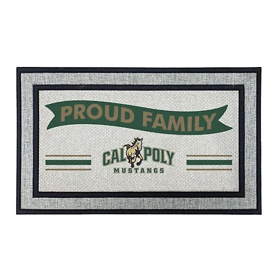 Jardine Cal Poly Mustangs 18" x 30" Proud Family Doormat