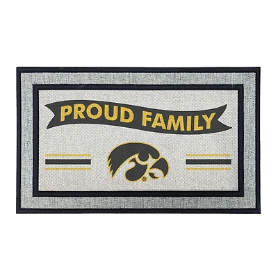 Jardine Iowa Hawkeyes 18" x 30" Proud Family Doormat