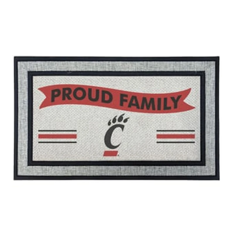 Jardine Cincinnati Bearcats 18" x 30" Proud Family Doormat