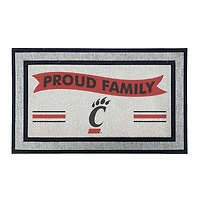 Jardine Cincinnati Bearcats 18" x 30" Proud Family Doormat