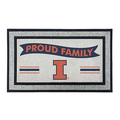 Jardine Illinois Fighting Illini 18" x 30" Proud Family Doormat