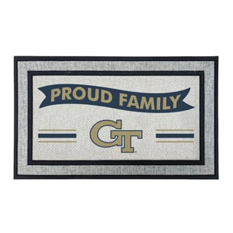 Jardine Georgia Tech Yellow Jackets 18" x 30" Proud Family Doormat