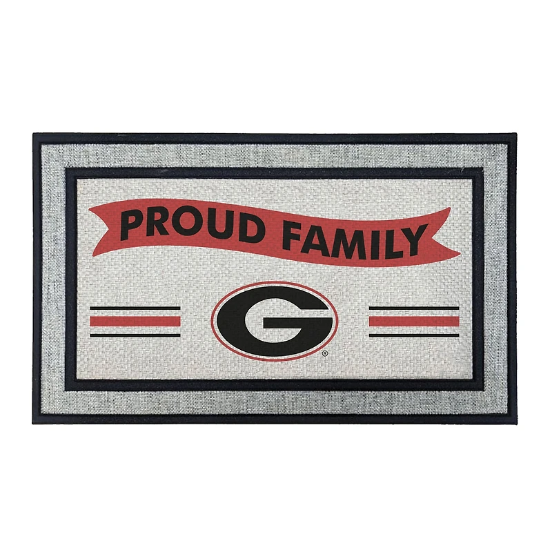 Jardine Georgia Bulldogs 18" x 30" Proud Family Doormat