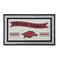 Jardine Arkansas Razorbacks 18" x 30" Proud Family Doormat