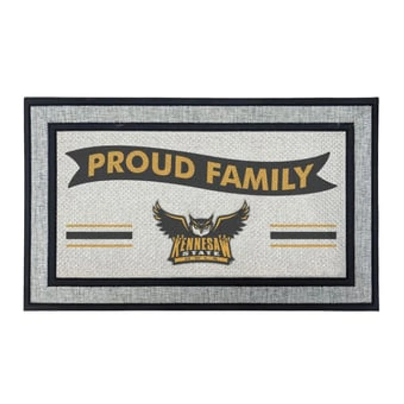 Jardine Kennesaw State Owls 18" x 30" Proud Family Doormat