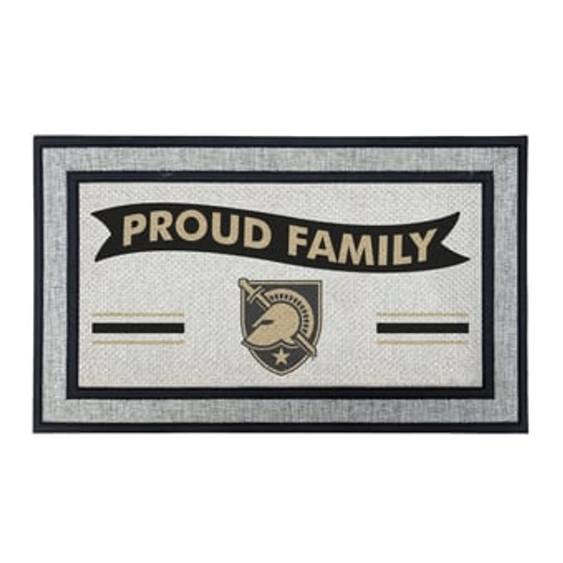 Jardine Army Black Knights 18" x 30" Proud Family Doormat