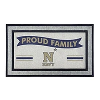Jardine Navy Midshipmen 18" x 30" Proud Family Doormat