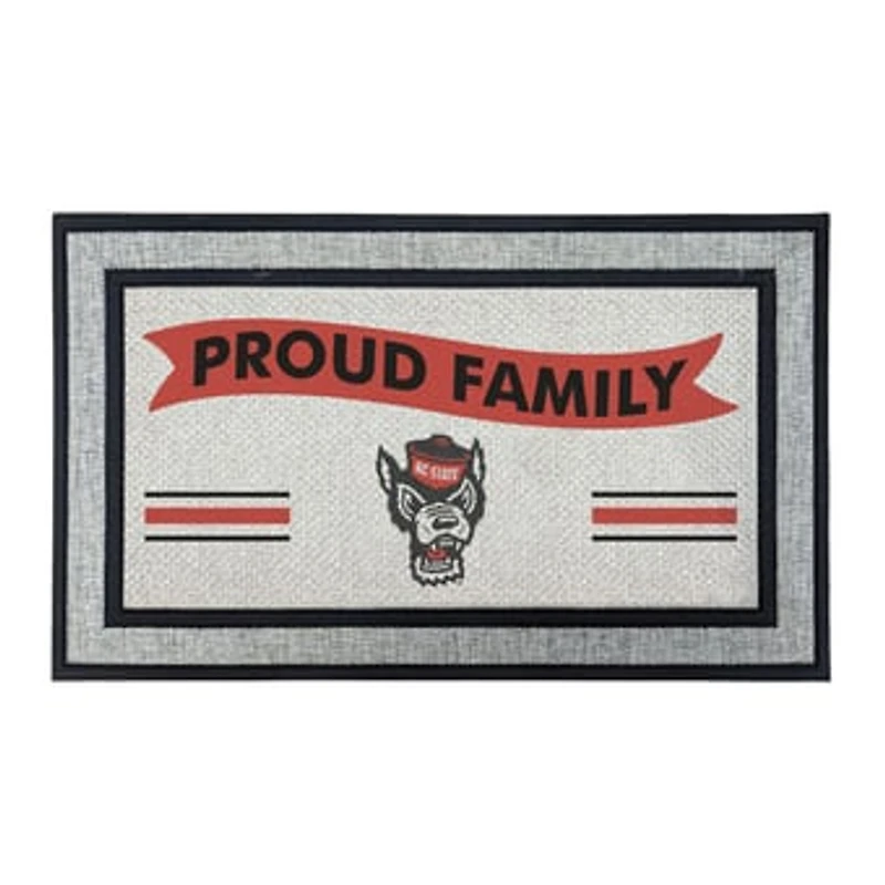 Jardine NC State Wolfpack 18" x 30" Proud Family Doormat