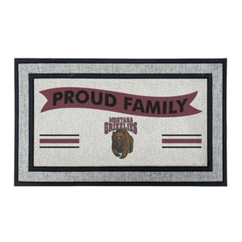 Jardine Montana Grizzlies 18" x 30" Proud Family Doormat
