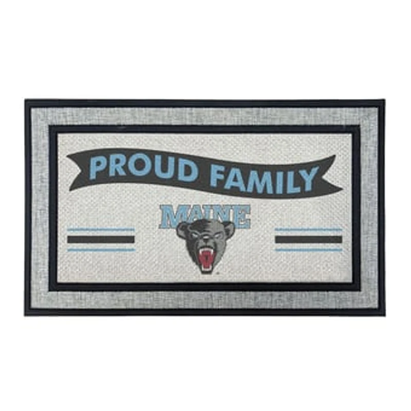 Jardine Maine Black Bears 18" x 30" Proud Family Doormat
