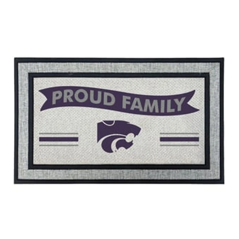 Jardine Kansas State Wildcats 18" x 30" Proud Family Doormat