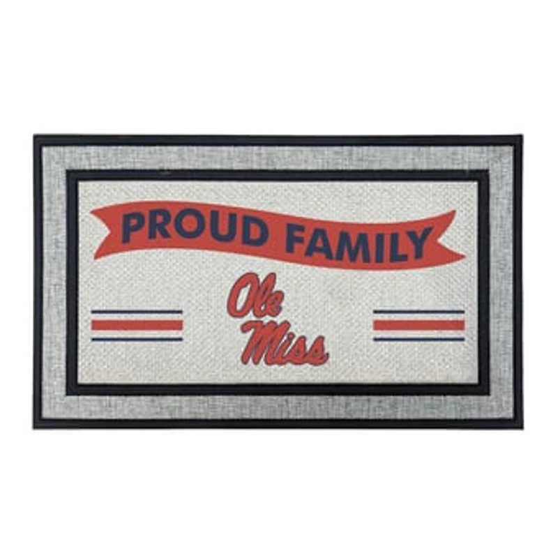 Jardine Ole Miss Rebels 18" x 30" Proud Family Doormat