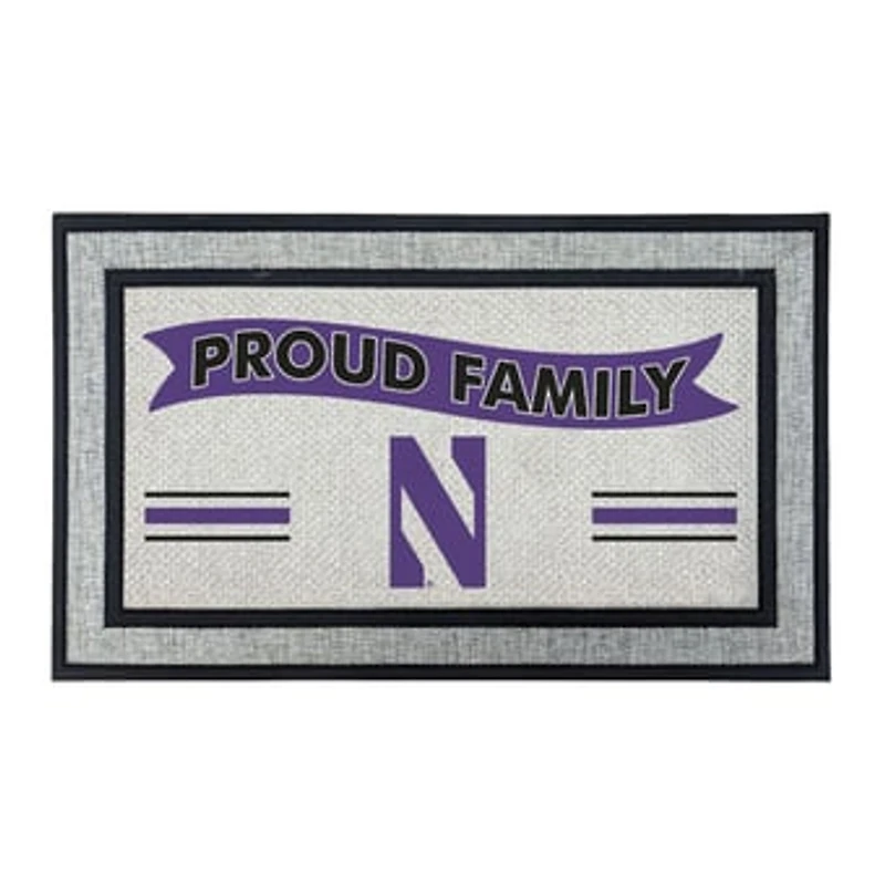 Jardine Northwestern Wildcats 18" x 30" Proud Family Doormat