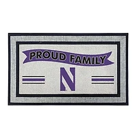 Jardine Northwestern Wildcats 18" x 30" Proud Family Doormat