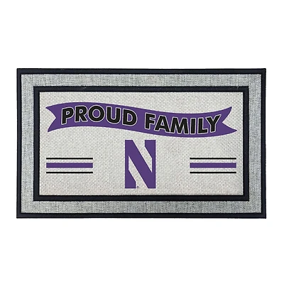 Jardine Northwestern Wildcats 18" x 30" Proud Family Doormat