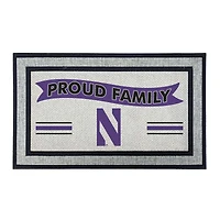 Jardine Northwestern Wildcats 18" x 30" Proud Family Doormat