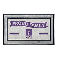 Jardine NYU Violets 18" x 30" Proud Family Doormat