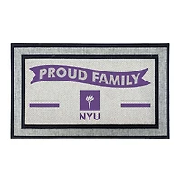 Jardine NYU Violets 18" x 30" Proud Family Doormat