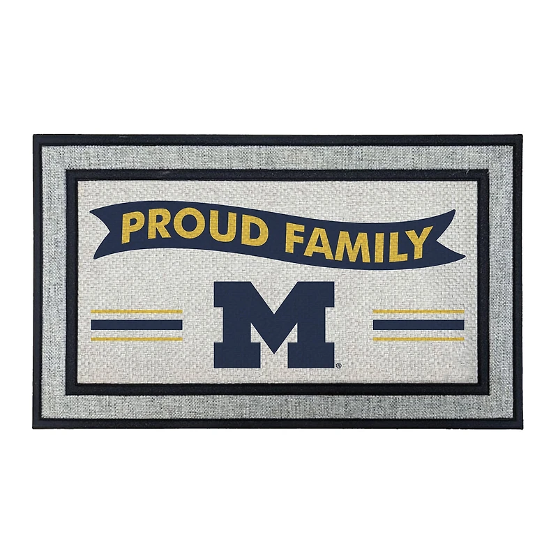 Jardine Michigan Wolverines 18" x 30" Proud Family Doormat