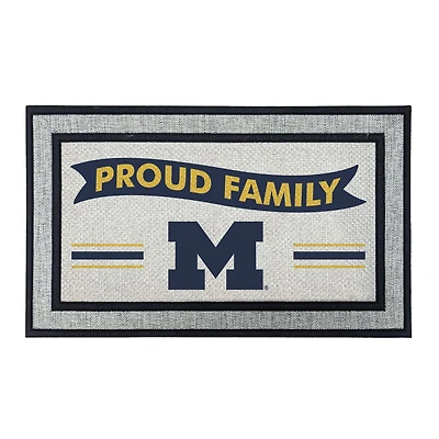 Jardine Michigan Wolverines 18" x 30" Proud Family Doormat