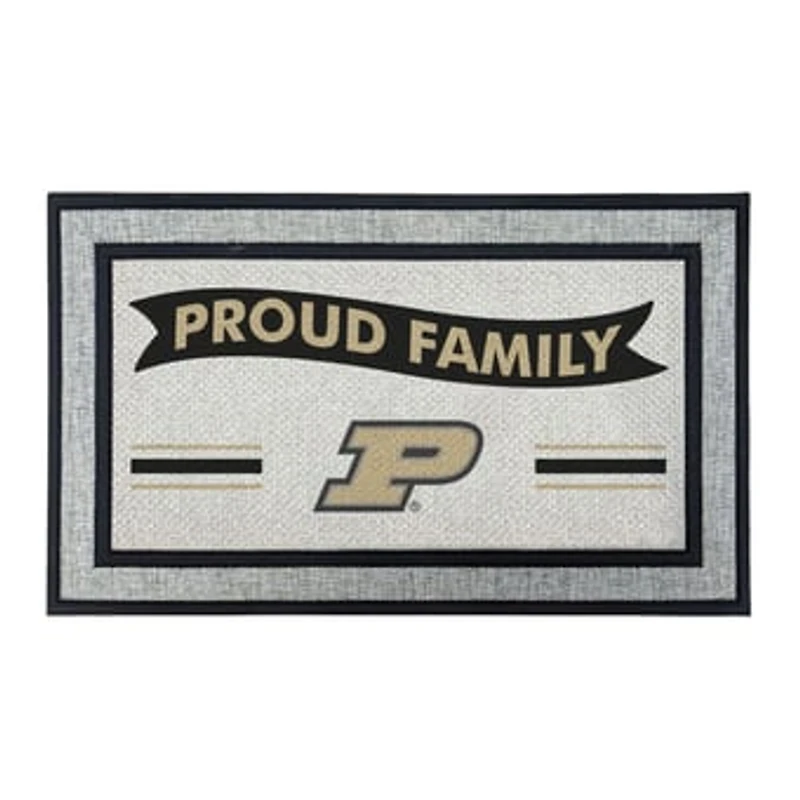 Jardine Purdue Boilermakers 18" x 30" Proud Family Doormat