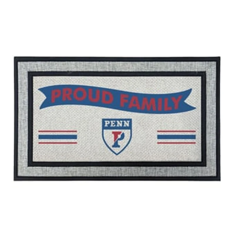 Jardine Pennsylvania Quakers 18" x 30" Proud Family Doormat