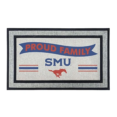 Jardine SMU Mustangs 18" x 30" Proud Family Doormat
