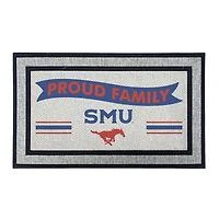 Jardine SMU Mustangs 18" x 30" Proud Family Doormat