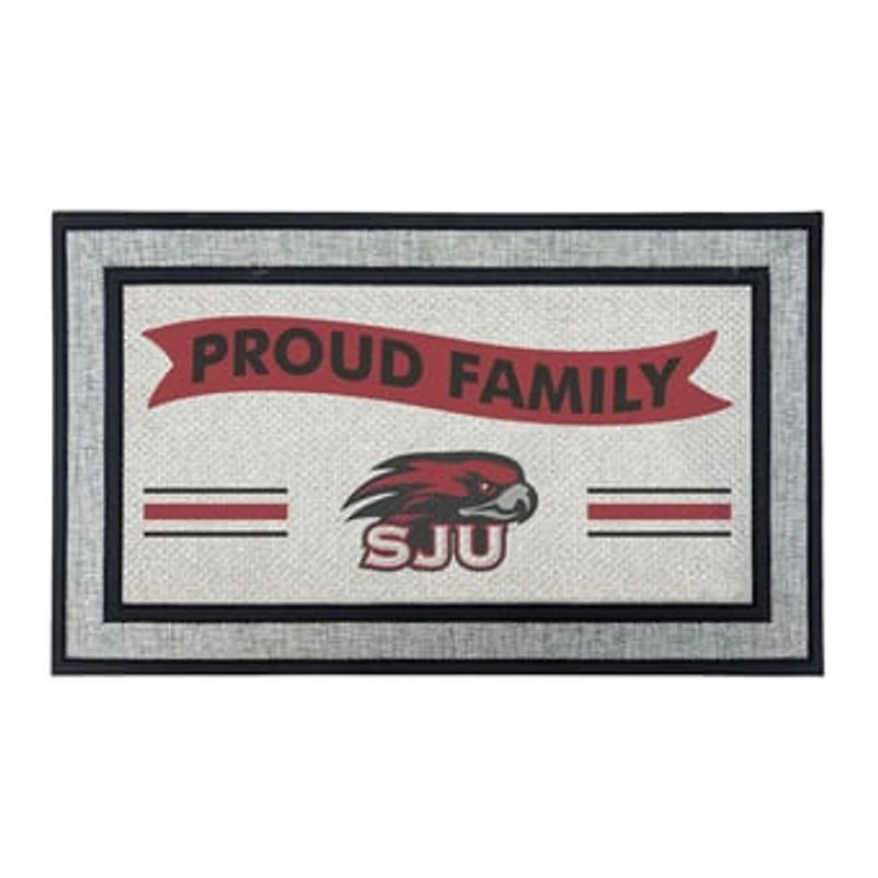 Jardine Saint Joseph's Hawks 18" x 30" Proud Family Doormat