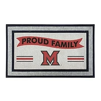 Jardine Miami University RedHawks 18" x 30" Proud Family Doormat