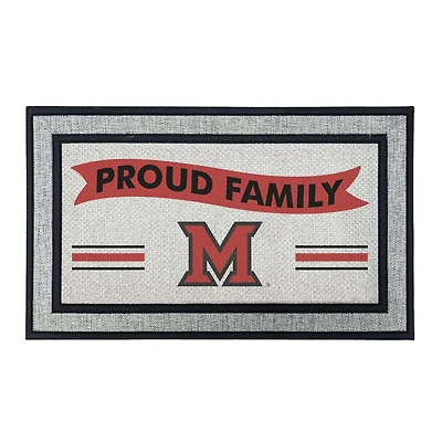 Jardine Miami University RedHawks 18" x 30" Proud Family Doormat