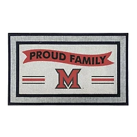 Jardine Miami University RedHawks 18" x 30" Proud Family Doormat