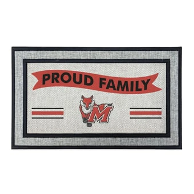 Jardine Marist Red Foxes 18" x 30" Proud Family Doormat
