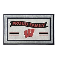 Jardine Wisconsin Badgers 18" x 30" Proud Family Doormat