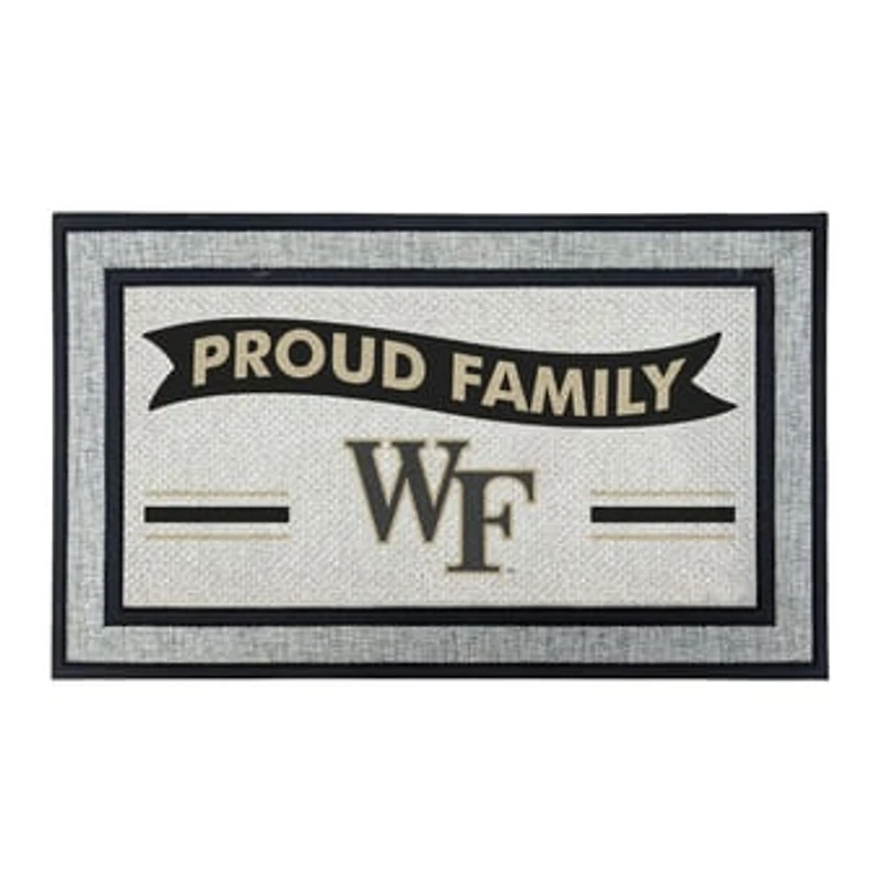 Jardine Wake Forest Demon Deacons 18" x 30" Proud Family Doormat