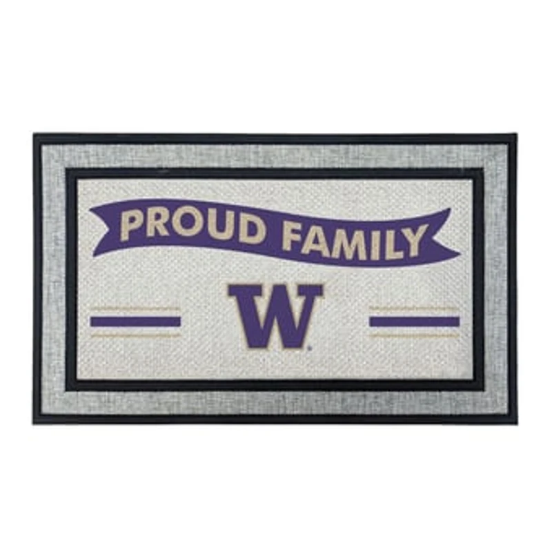 Jardine Washington Huskies 18" x 30" Proud Family Doormat