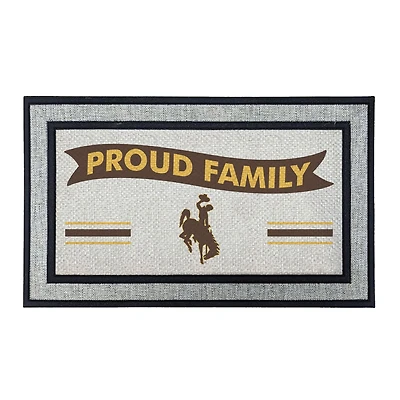 Jardine Wyoming Cowboys 18" x 30" Proud Family Doormat