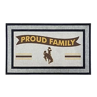 Jardine Wyoming Cowboys 18" x 30" Proud Family Doormat