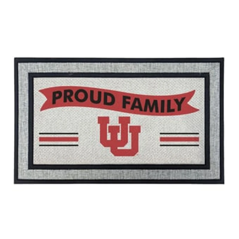 Jardine Utah Utes 18" x 30" Proud Family Doormat