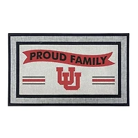 Jardine Utah Utes 18" x 30" Proud Family Doormat