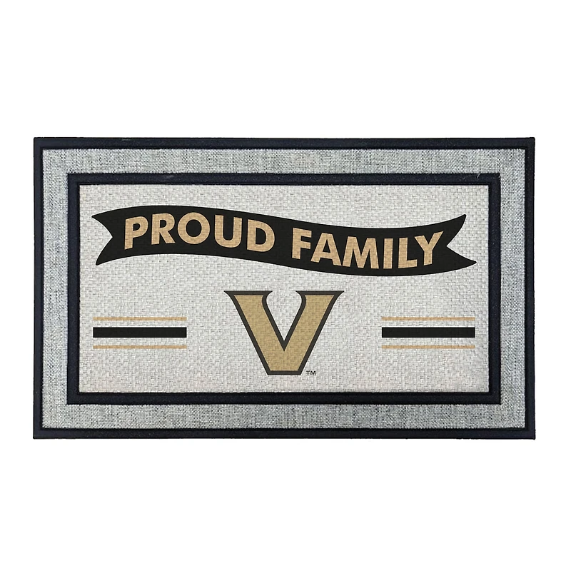 Jardine Vanderbilt Commodores 18" x 30" Proud Family Doormat