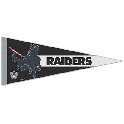 WinCraft Las Vegas Raiders Disney x NFL Darth Vader 12" x 30" Premium Pennant