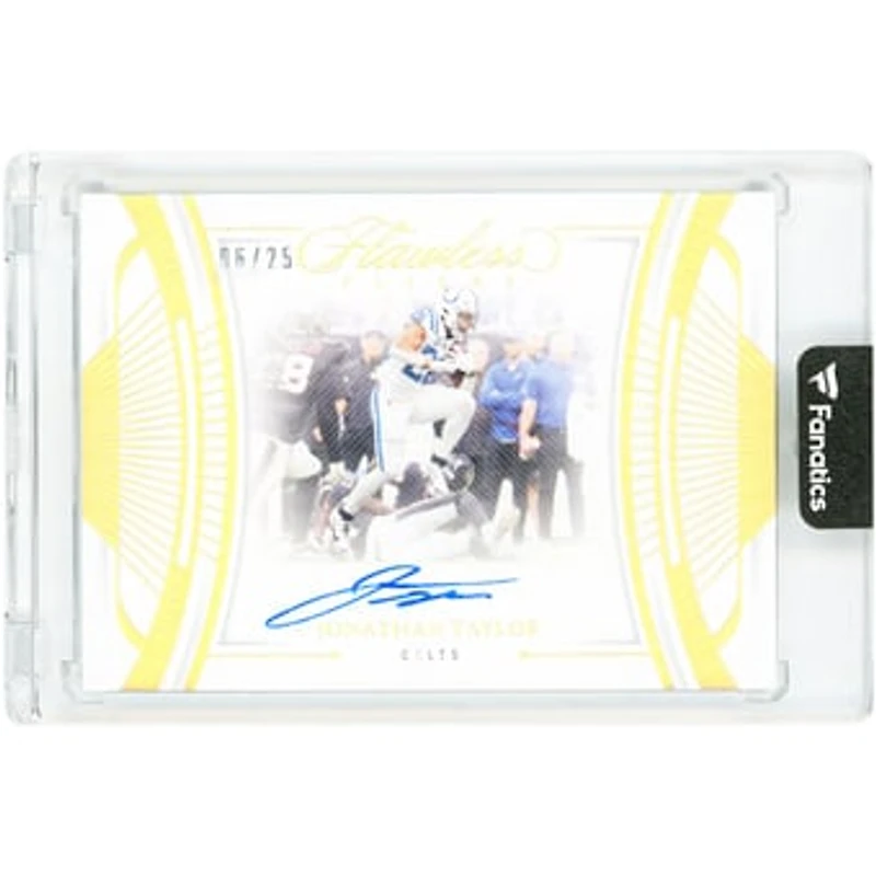 Jonathan Taylor Indianapolis Colts Autographed 2024 Panini Flawless Holo Gold Flyers #FF-JTR #6/25 Card