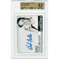 Bob Feller Cleveland Indians Autographed 1999 Upper Deck Century Legends Epic Signatures #BF BGS Authenticated 9.5/10 Card - 9,9.5,9.5,9.5 Subgrades