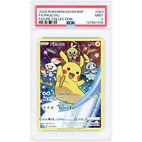 Pikachu 2020 Pokemon Sword & Shield Black Star Promo Full Art Figure Collection #20 PSA Authenticated 9 Card